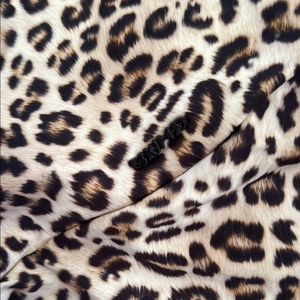 SKIMS Animal Print Fabric in Black and Tan